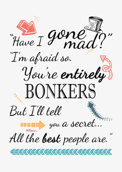 Mad Hatter - black text